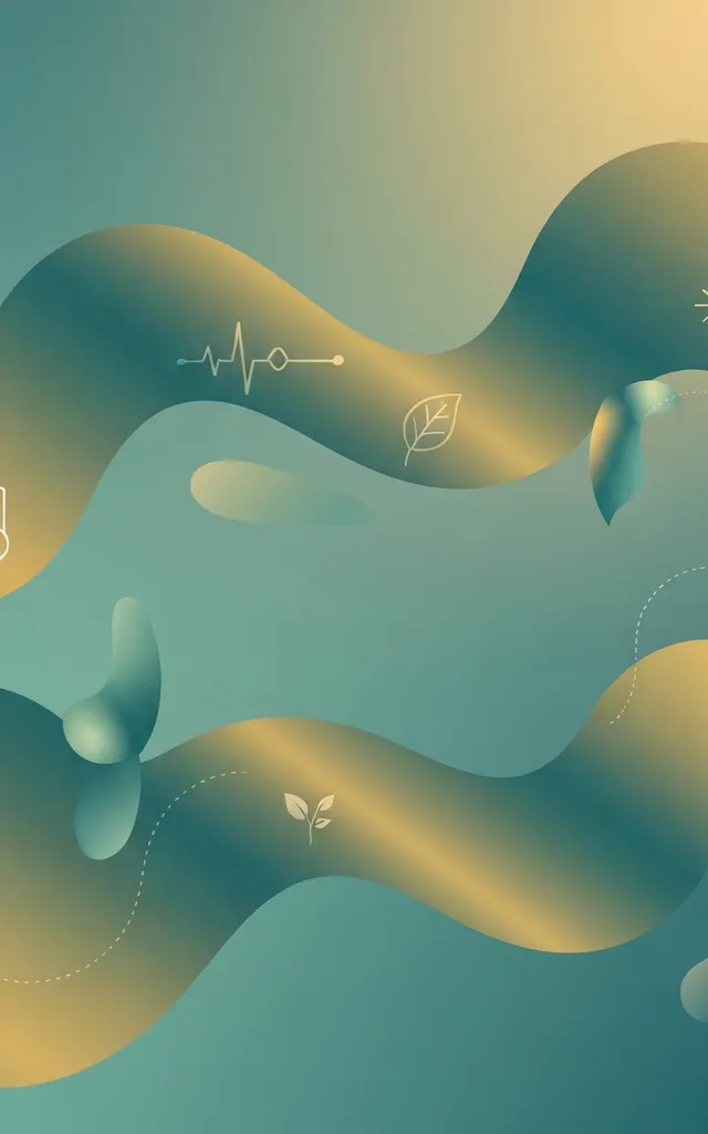 Ilustracao de bem-estar e saude integrativa